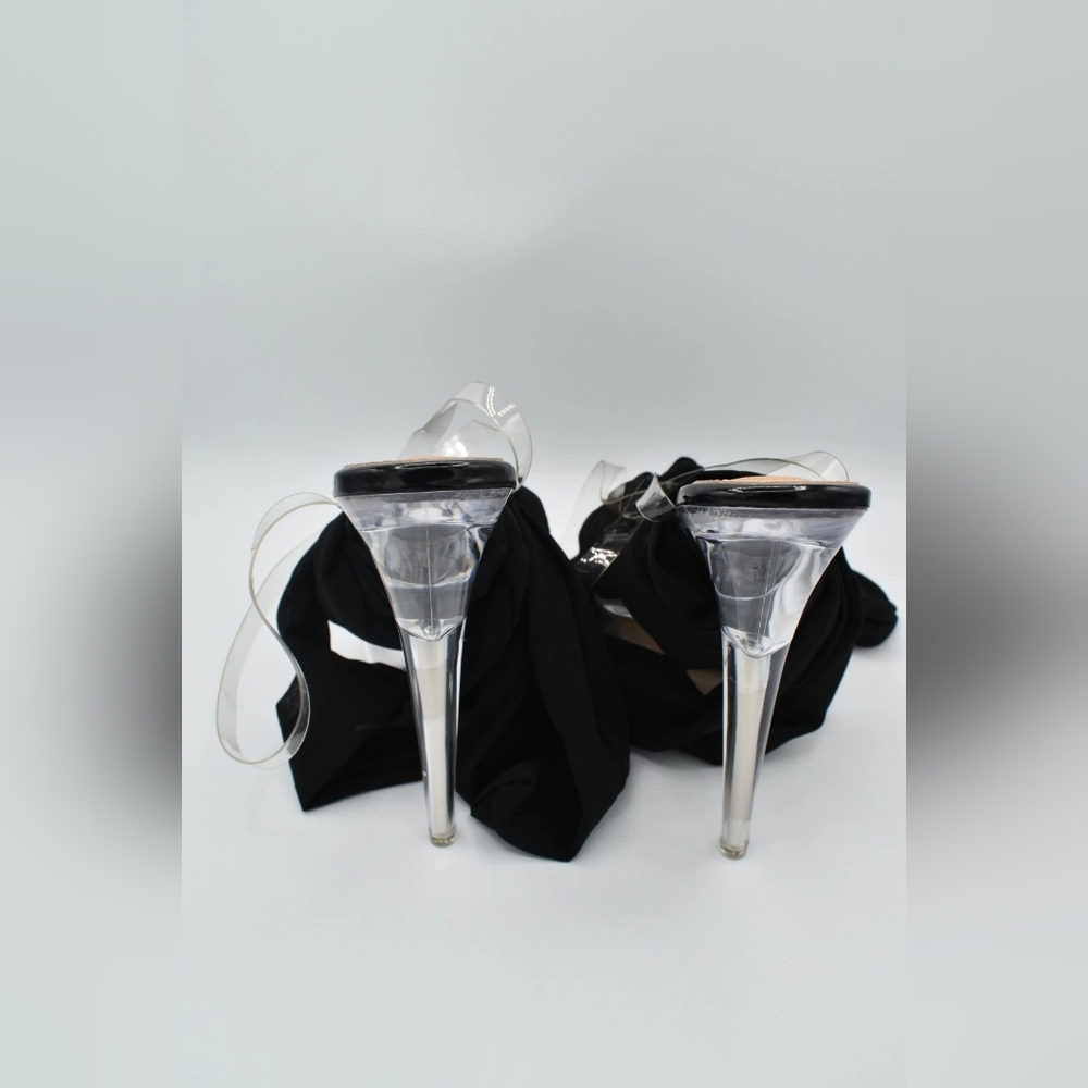 Elegant Black Women's Platform Heels - Picture 4 of 4